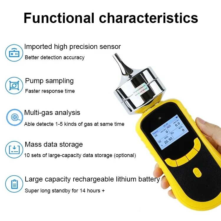 0-100% Vol Portable Digital N2 Nitrogen Purity Nitrogen Analyzer N2 Gas Meter