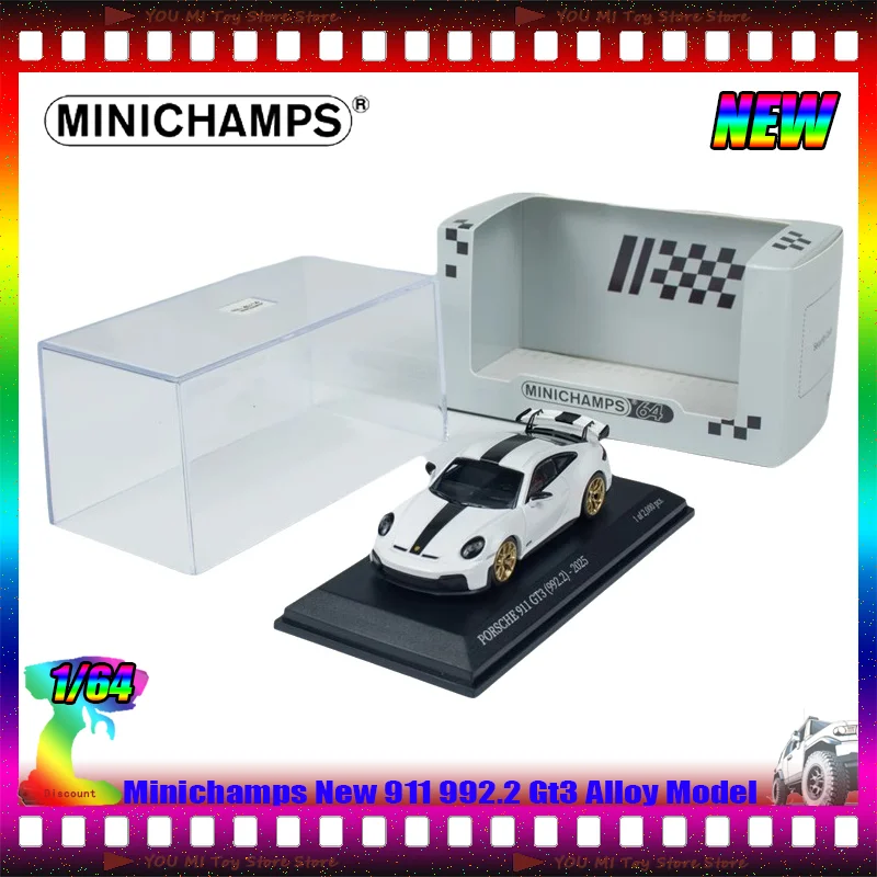 

В наличии мини-чемпы 1:64, новинка 911 992.2 GT3, имитация сплава, миниатюрная литая статическая модель спортивного автомобиля, игрушки на заказ, подарочный орнамент