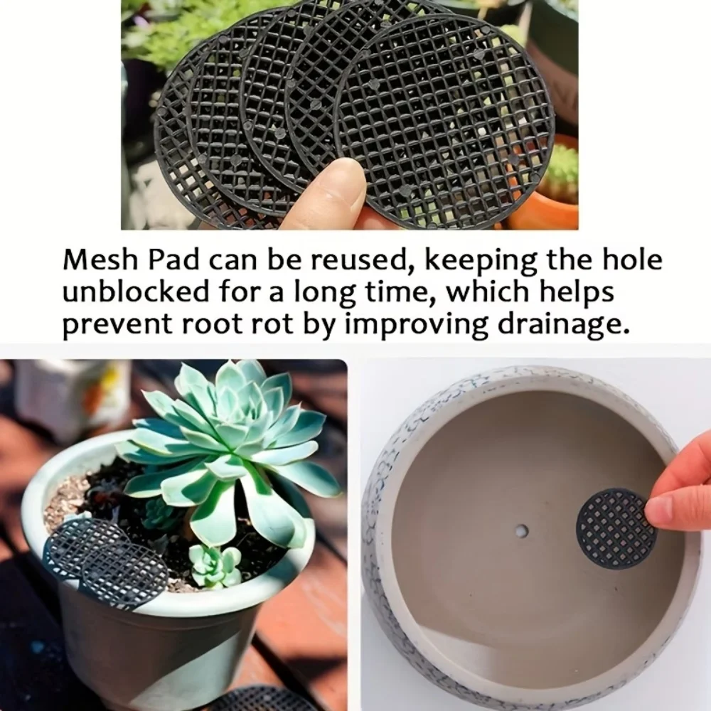 36 Round Flower Pot Net Mats, Anti-Leakage Mats, Flower Pot Bottom Grid Mats, Drainage Net Screens, Household Flower Gardening Supplies view 5