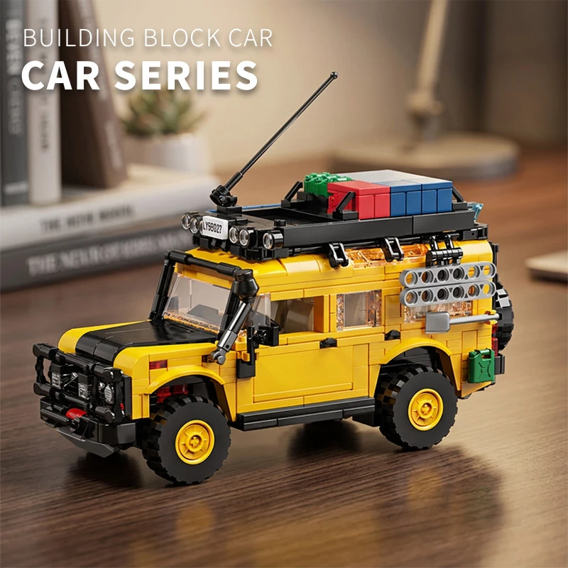 95028 General Trailer RV Off Road Vehicle Building Blocks Model Kids Educational DIY Assembly Toy Gift