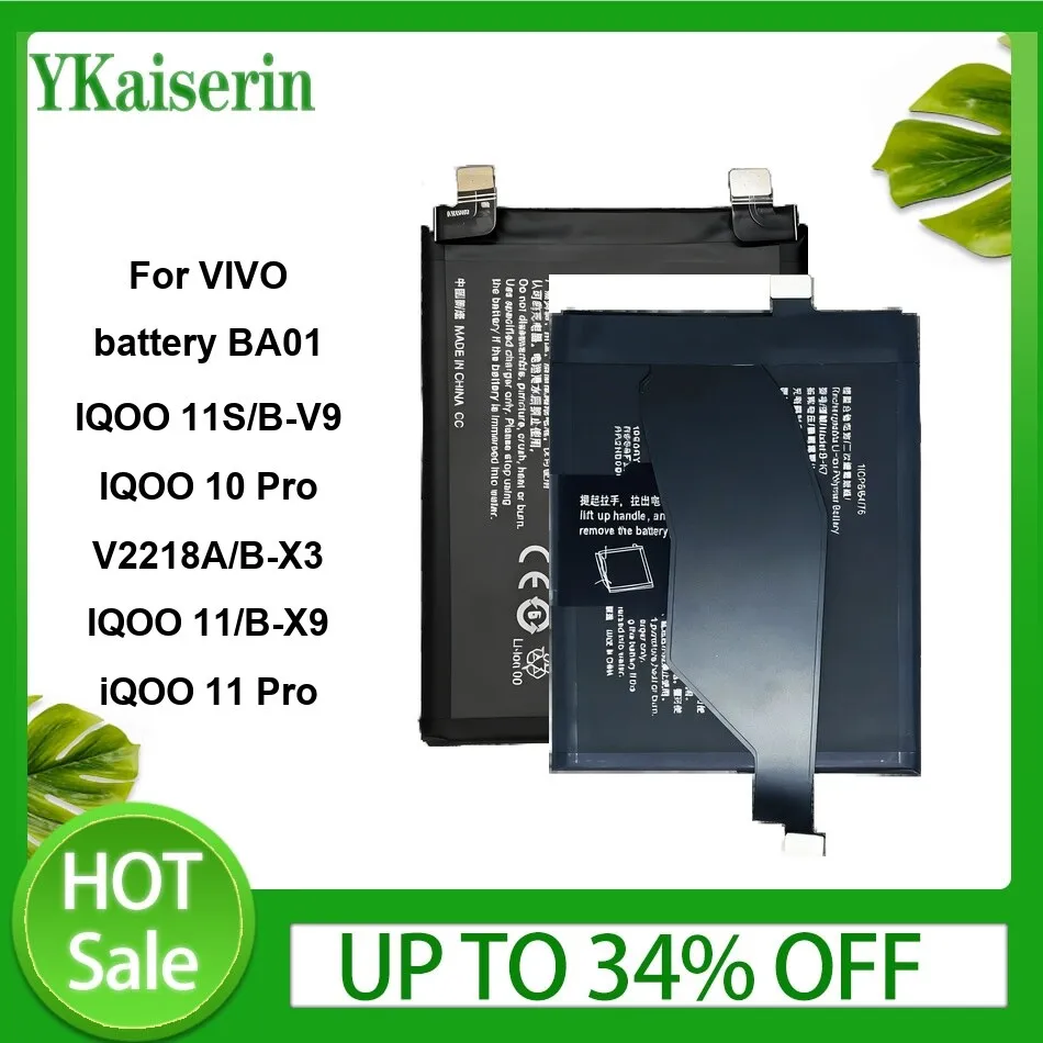 B-K7 B-N9 B-O2 B-R8 B-S0 B-T8 B-T9 Battery For VIVO Iqoo 3 5G V1955A 5 Pro V2025A 10 8 9 Mobile Phone Batteries + Track NO
