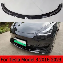 For Tesla Model 3 2016 2017 2018 2019 2020 2021 2022 2023 ABS Car Front Bumper Splitter Lip Diffuser Spoiler Guard Body Kits