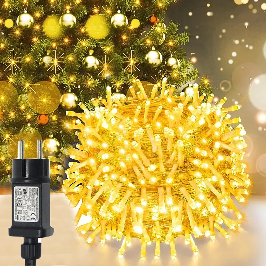 

20M 50M 100M Christmas Garland Light DC24V Safe Voltage Outdoor Fairy Light Waterproof Christmas String Light For Holiday Decor