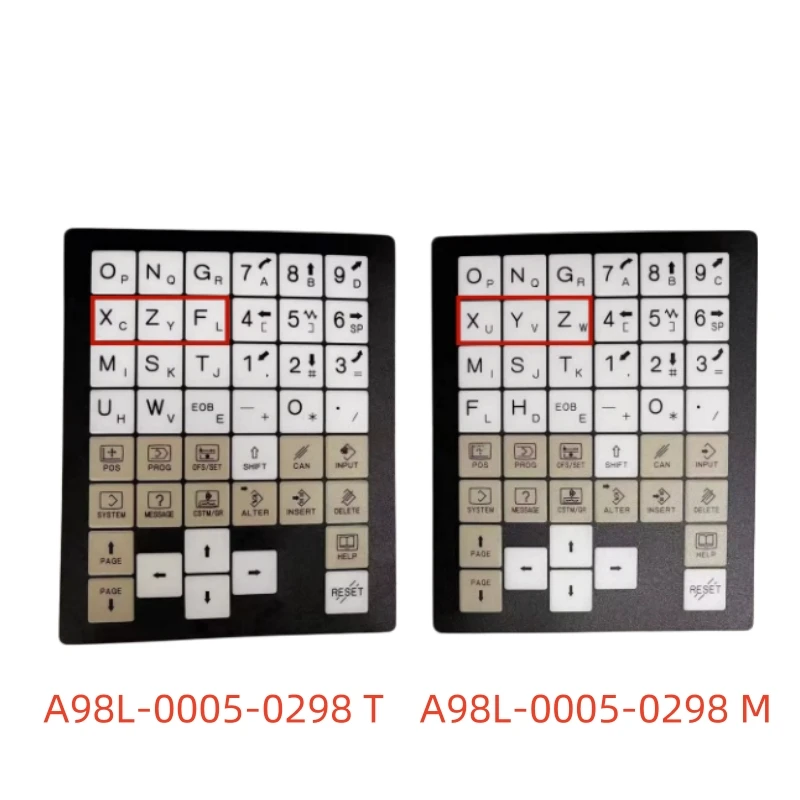 

Control keyboard mask film A98L-0005-0298 M T for FANUC series CNC Spare Machining Center Parts