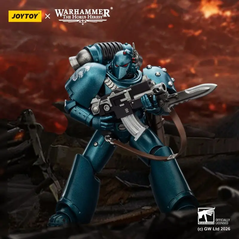 

Коллекционная фигурка JOYTOY Warhammer The Horus Heresy Alpha Legion MKVI Tactical Legionary 1:18 — подарок для взрослых ﻿