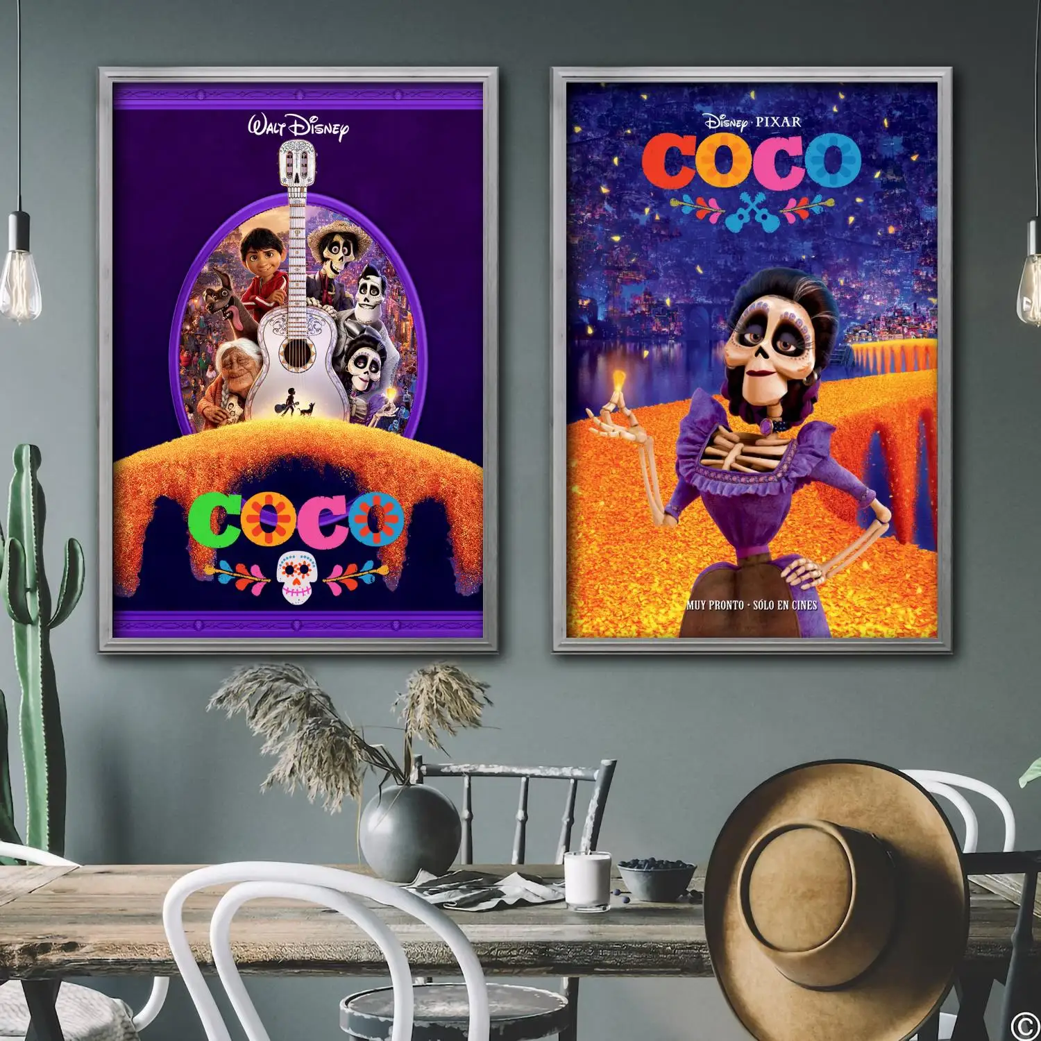 

coco cartoon Decorative Canvas Posters Room Bar Cafe Decor Gift Print Art Wall Paintings