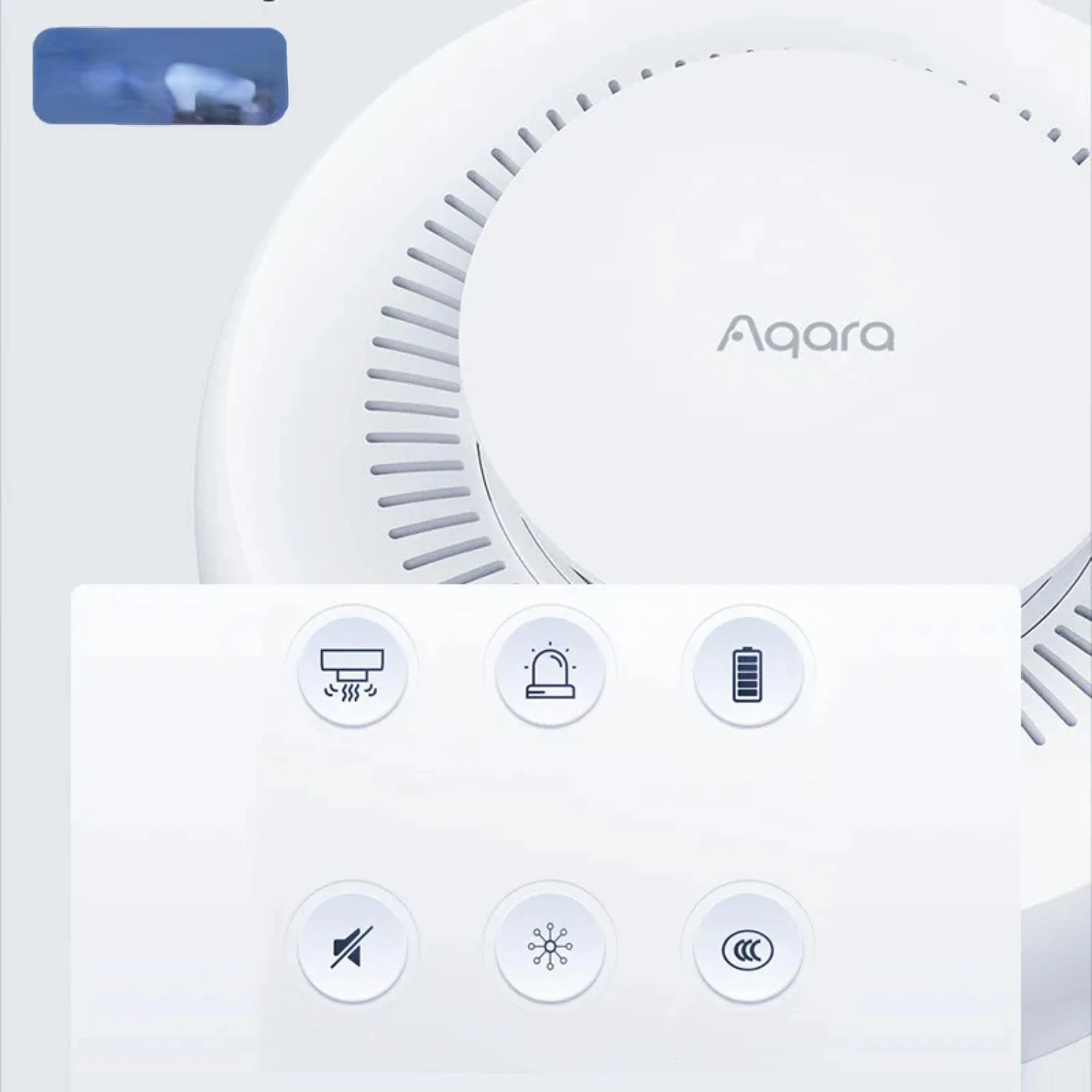 Rookmelder Zigbee Smart Fire Alarm Monitor Sound Alert Beveiliging APP Afstandsbediening voor Mi Homekit