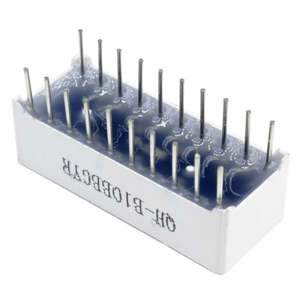 5 Pieces of 10 Segment LED Strip Light Display 5 Segments of 4-color Red Yellow Green Blue LED Battery Capacity Display Module