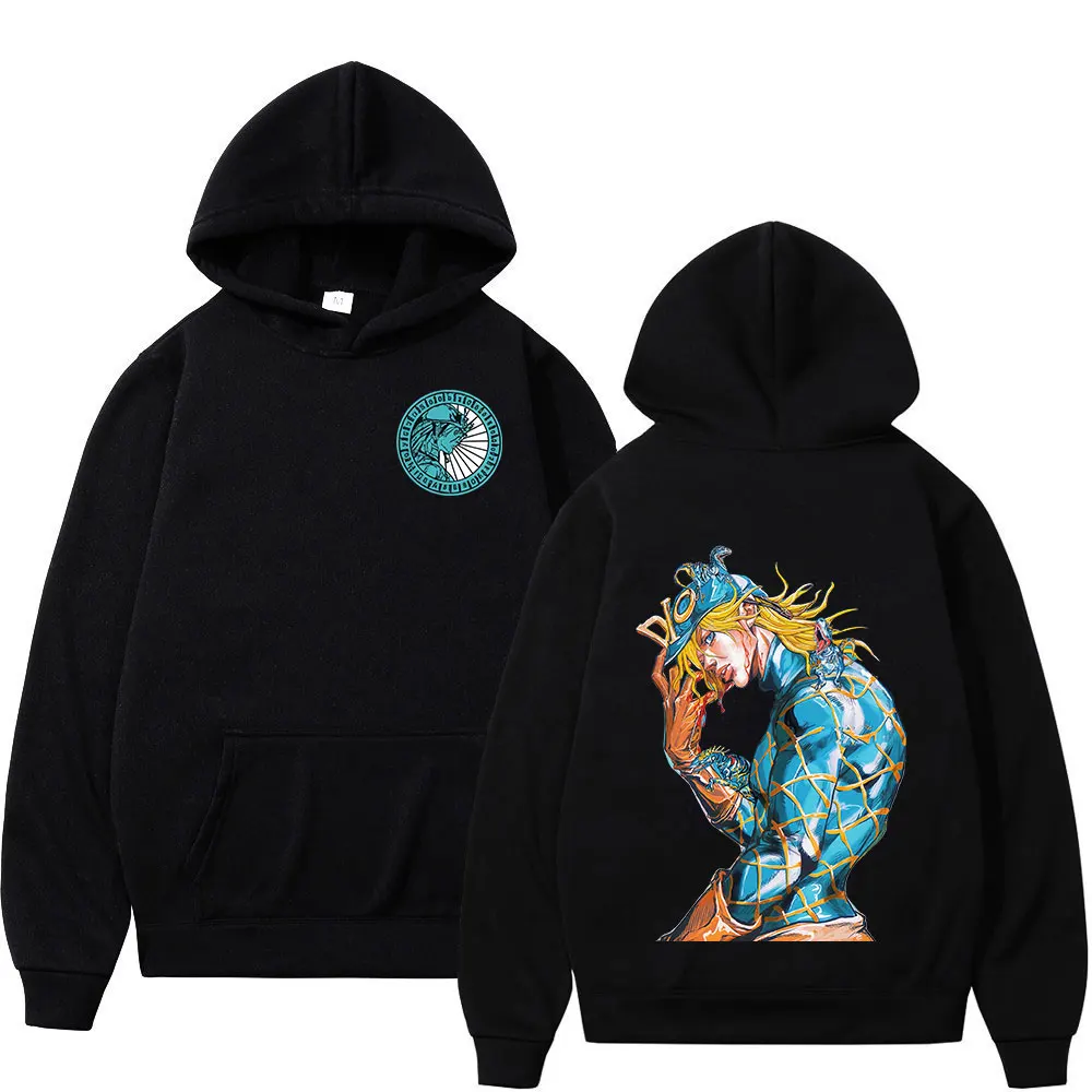 

Anime JoJo Bizarre Adventure STEEL BALL RUN Diego Brando Hoodies Men's Clothing Fashion Hooded Sweatshirts Long Sleeve Pullovers