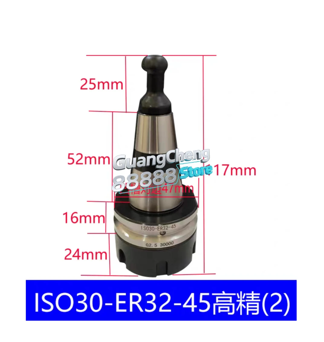 High Precision Woodworking tool holder ISO30 ER32 45L balanced collet chuck for CNC  wooden engraving machine milling