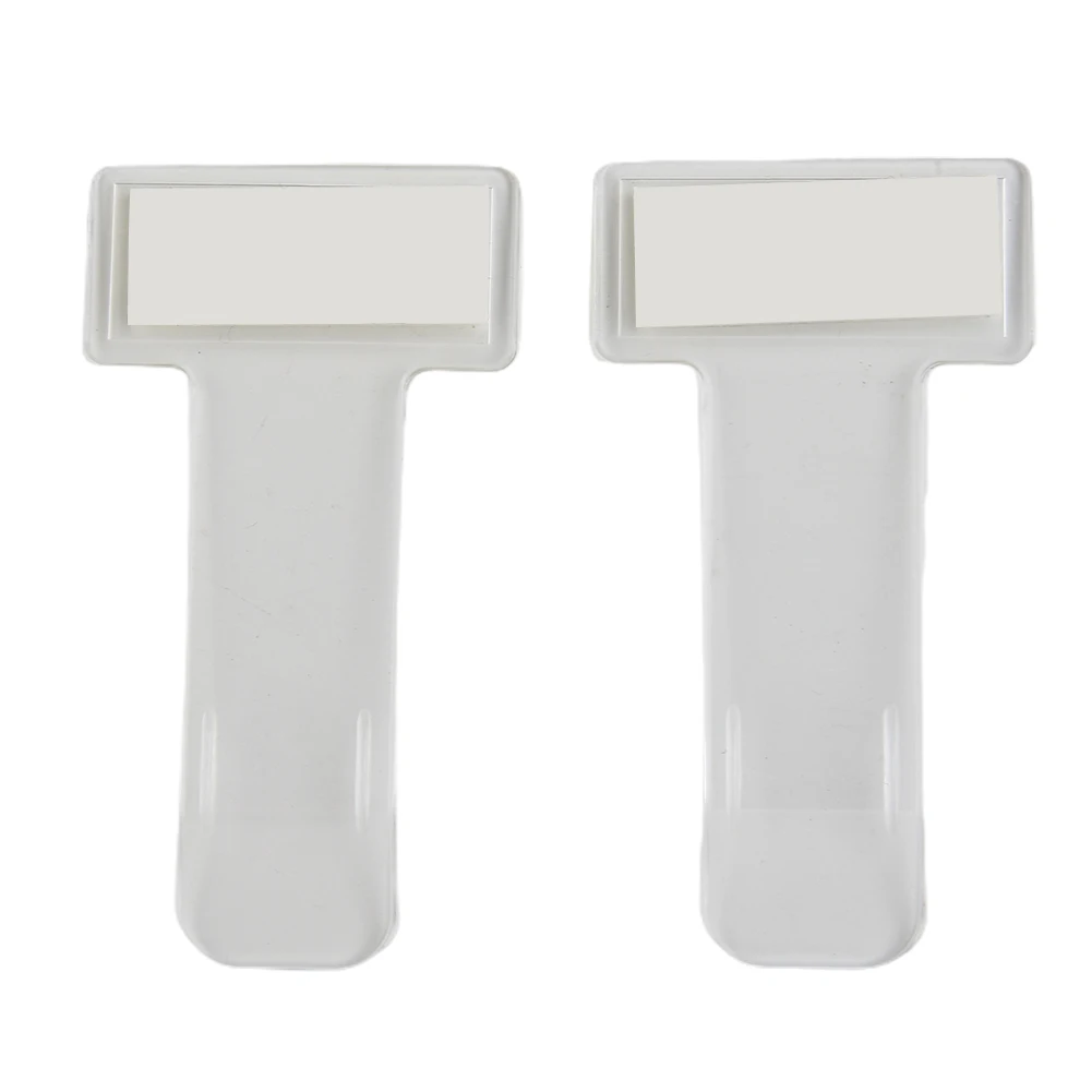 الزجاج الأمامي سيارة وقوف السيارات تذكرة 2 قطعة اكسسوارات 2 قطعة تذكرة وقوف السيارات كليب البلاستيك حامل التذاكر كليب 7.4X3.95X0.1 سنتيمتر