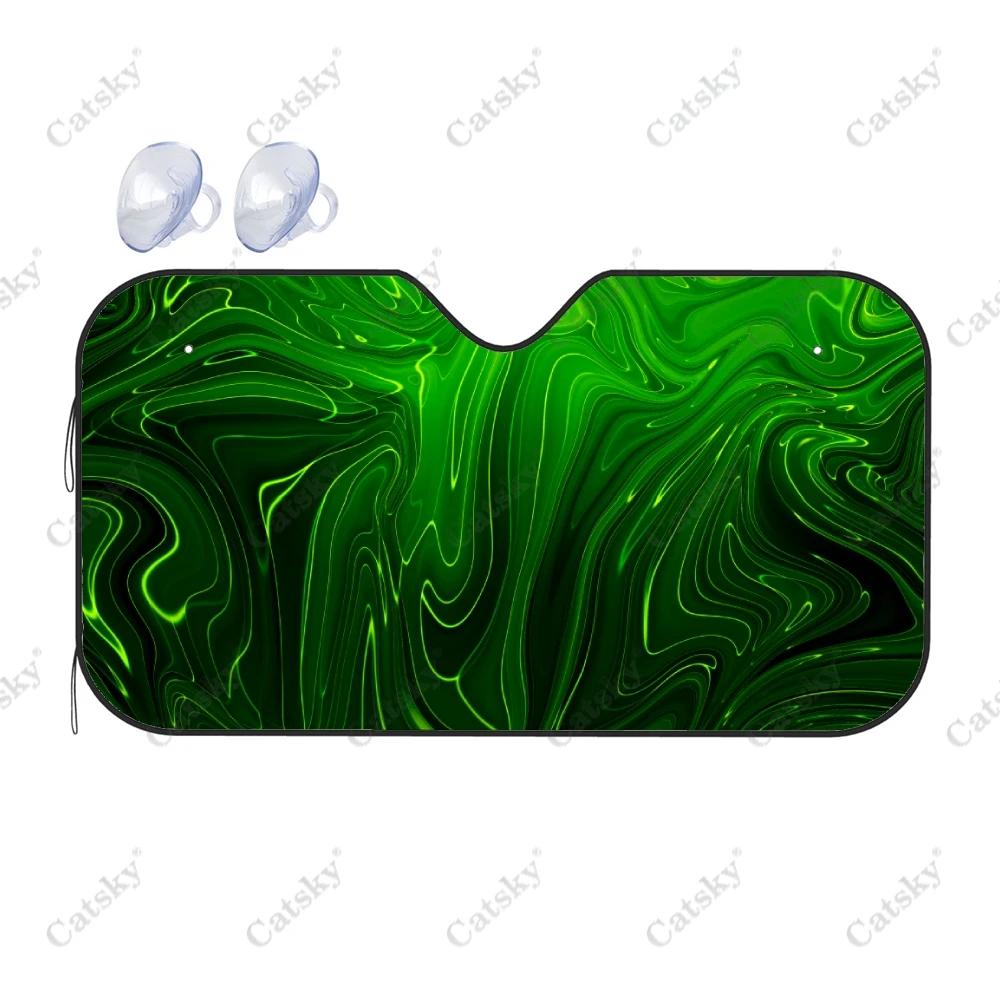 Liquid Marble Abstract Car Windshield Sunshade, Front Auto Car Windshield Sun Shade Blocks Uv Rays Sun Visor Protector