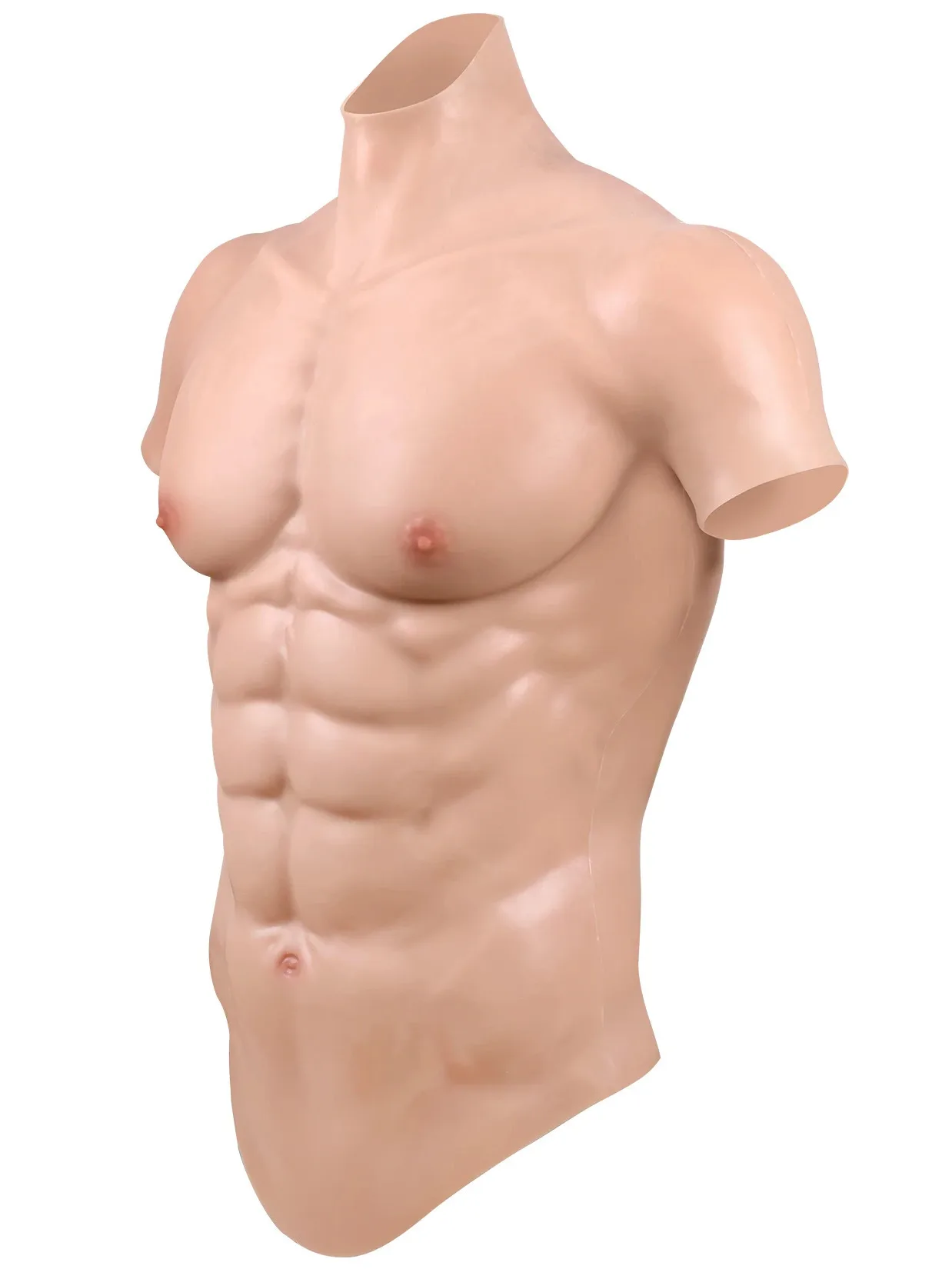 جديد اليدوية سيليكون العضلات الذكور الصدر سترة عضلات البطن عضلات واقعية ل تأثيري المتحولين جنسيا