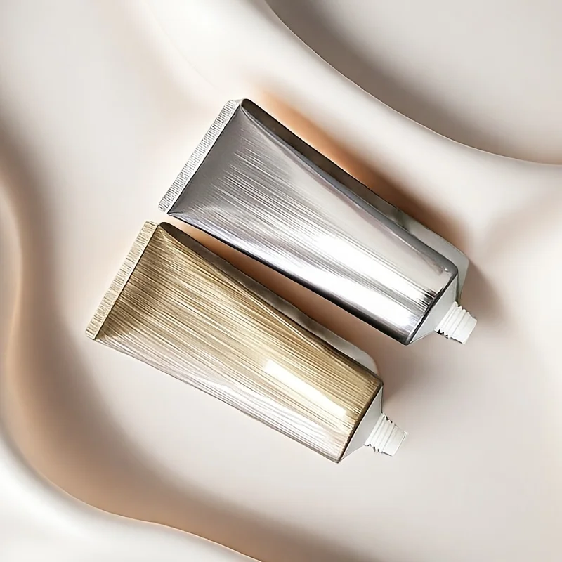 10 Stück Gold Silber Leere Nachfüllbare Kunststoff-Softtuben Quetschbare Flasche Kosmetikbehälter für Gesichtsreiniger, Lotion, Handcreme – Detail 4