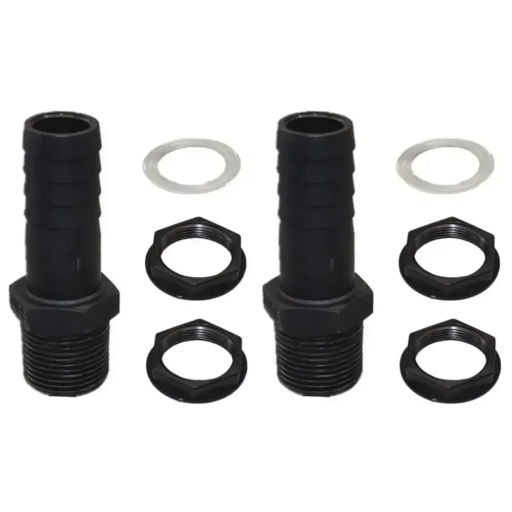 25mm Hose Connectors Set of 2 for Rainwater Barrels with Sealing Rings and Washers for Secure and Reliable Water Transfer System