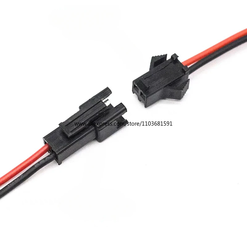 Cable de carga de batería SM2.54, conector macho y hembra SM de 5/6mm, 2,54 MM, 100MM, 150MM, 200MM, 300mm, 22AWG, 10 piezas