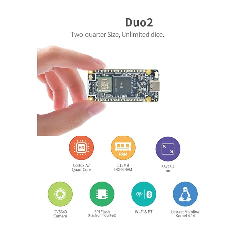 Nieuw! !Nanopi DUO2 Development Board 512M RAM Allwinner H3 Cortex-A7 Wifi Bluetooth-module