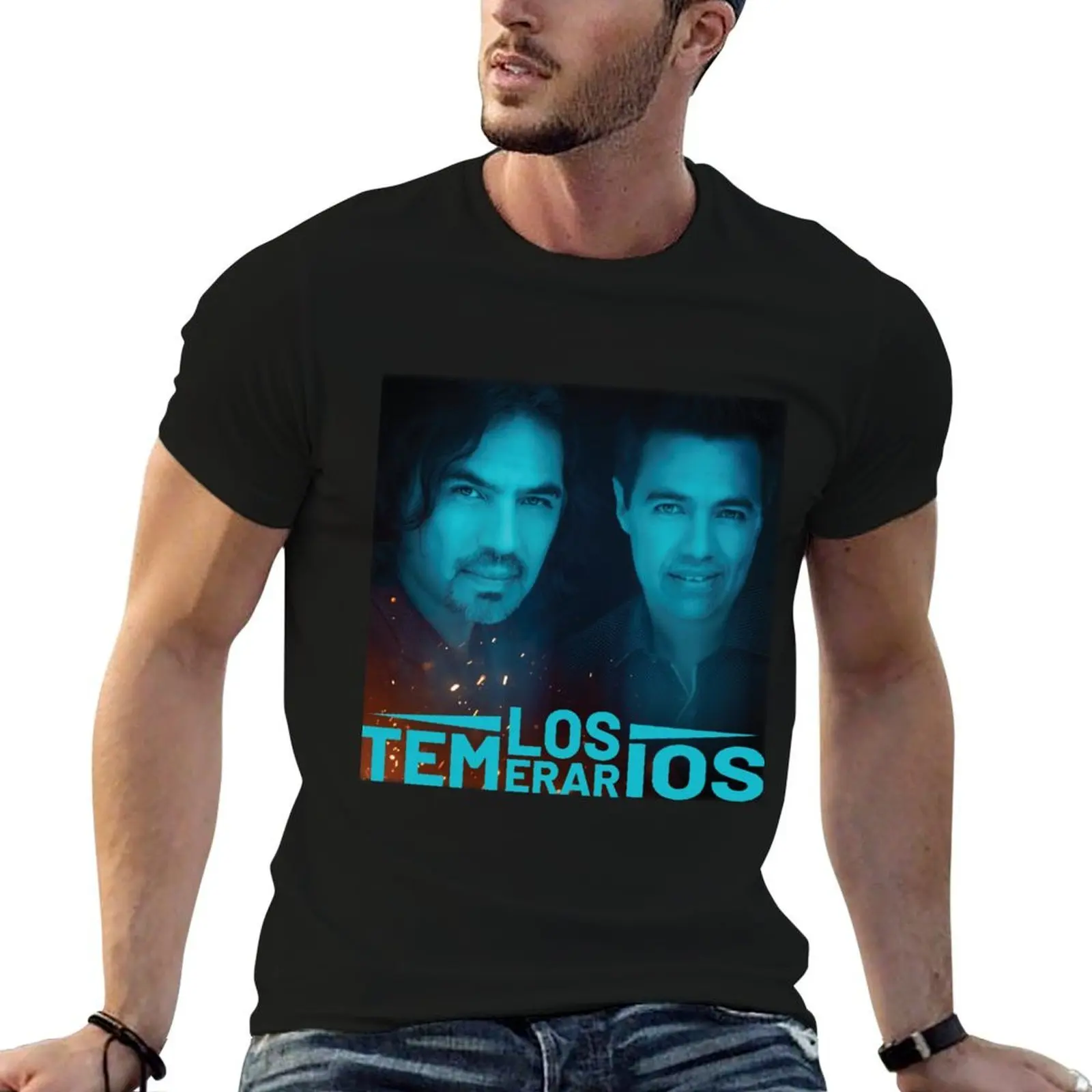 Camiseta Los Temerarios, camiseta esencial, camisetas para hombre, paquete de camisetas de algodón, camisetas de algodón para hombre, camiseta 100% algodón