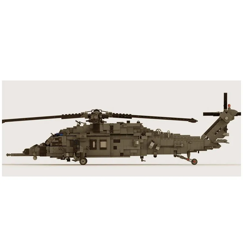 MOC-136938 Aerial HH-60W Fighter Building Blocks Model 1893 PartsMOC Creative Boys Kids Birthday Building Blocks Toy Gifts