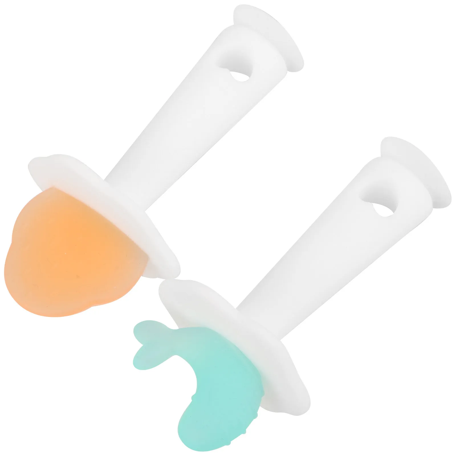 2Pcs Baby Teether Exquisite Craftsmanship Teeth Grinder for Newborns Infants Toddlers Biting Relief Chew Sensory Chew Toys