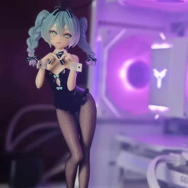 Anime Original Hatsune Miku Hatsune Bunny Girl Ornaments Pvc Action Figure Anime Peripheral Model Collection Doll Birthday Gifts
