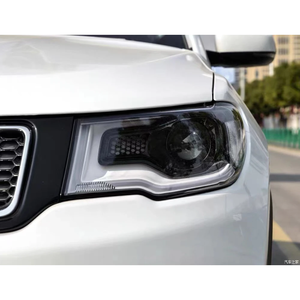 

Корпус передней фары автомобиля для Jeep Compass 2017 2018 2019, крышка фары из плексигласа, левый/правый абажур из ПВХ