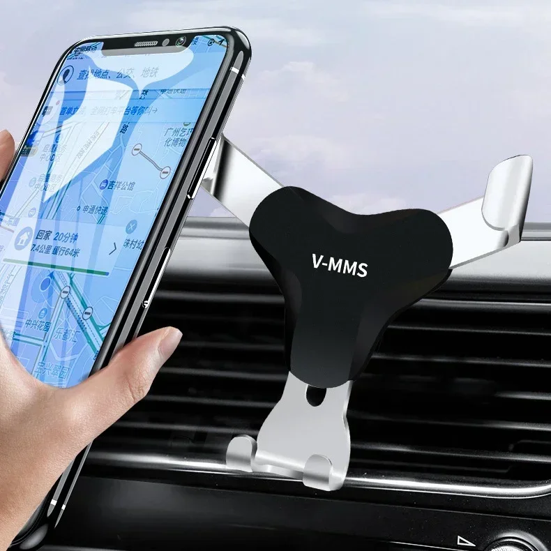 Gravity Car Holder Auto Air Vent Mount Clip Bracket Cell Holder No Magnetic GPS Mobile Phone Stand for IPhone 15 Xiaomi Samsung