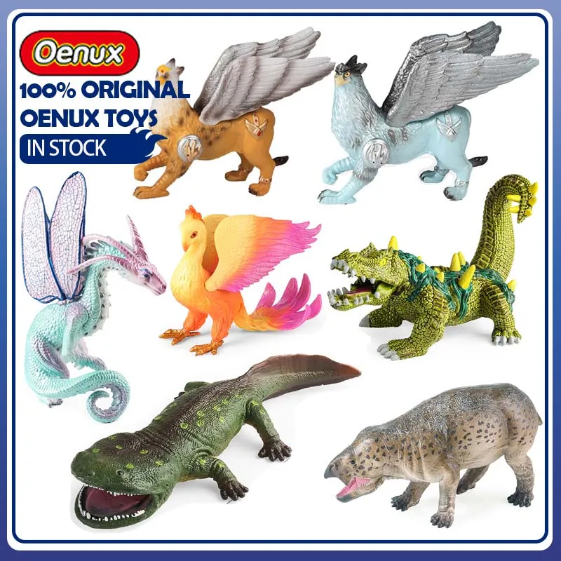 Oenux Griffin Modelo Fênix de Fogo Cerberus Figuras de Criaturas Míticas Bestas do Mito Grego Coleção PVC Presente Decoração de Casa
