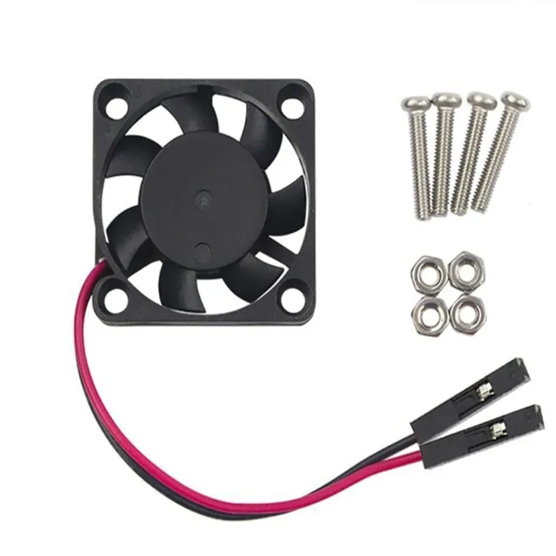 1/4Pcs 3.3V 5V Cooling Fan Brushless CPU Cooling Fan Heatsink Cooler Radiator for Raspberry Pi4 Pi3 B+, Pi 3, Pi 2, Pi 1 B+