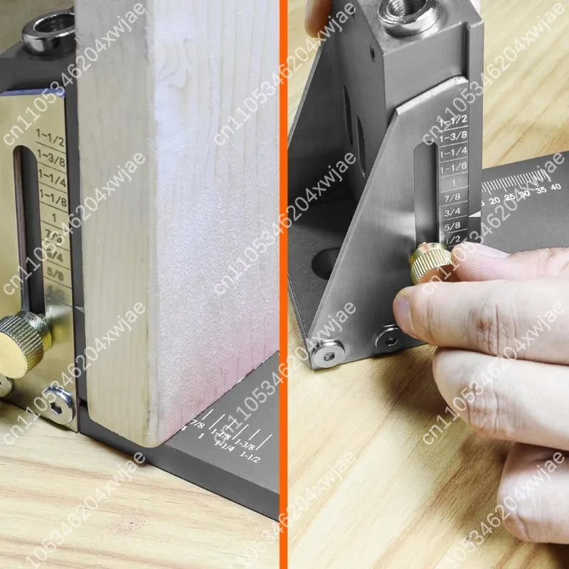 Professional Pocket Hole Jig Kit, All-in-One Drill Guide with Step Bit for Strong Wood Joints & Furniture Building