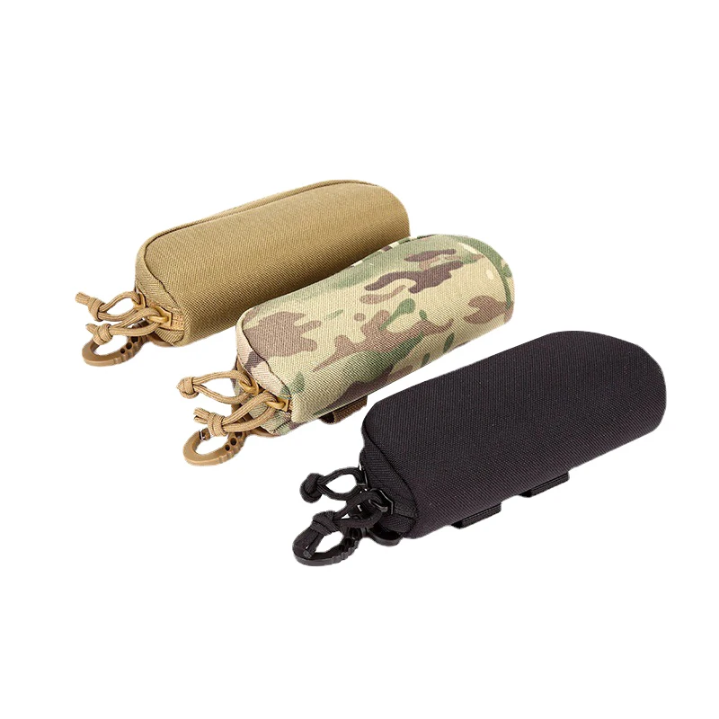 Tactical Molle Eyeglass Pouch Hunting Shockproof Protective Goggles Bag Portable Outdoor Sunglasses Case