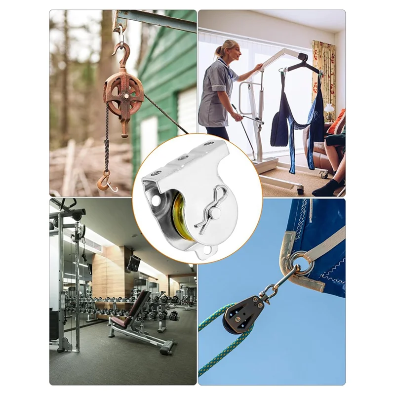 ABGR-10 Pieces Wall Mount Pulleys,1-1/2