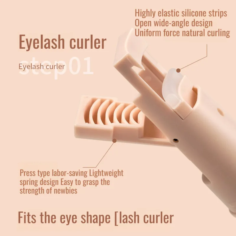 Volume Curl Curler 2-in-1 Design Mascara Waterproof Sweatproof Lengthening Curl Defining Primer Fine Brush Non-Smudge