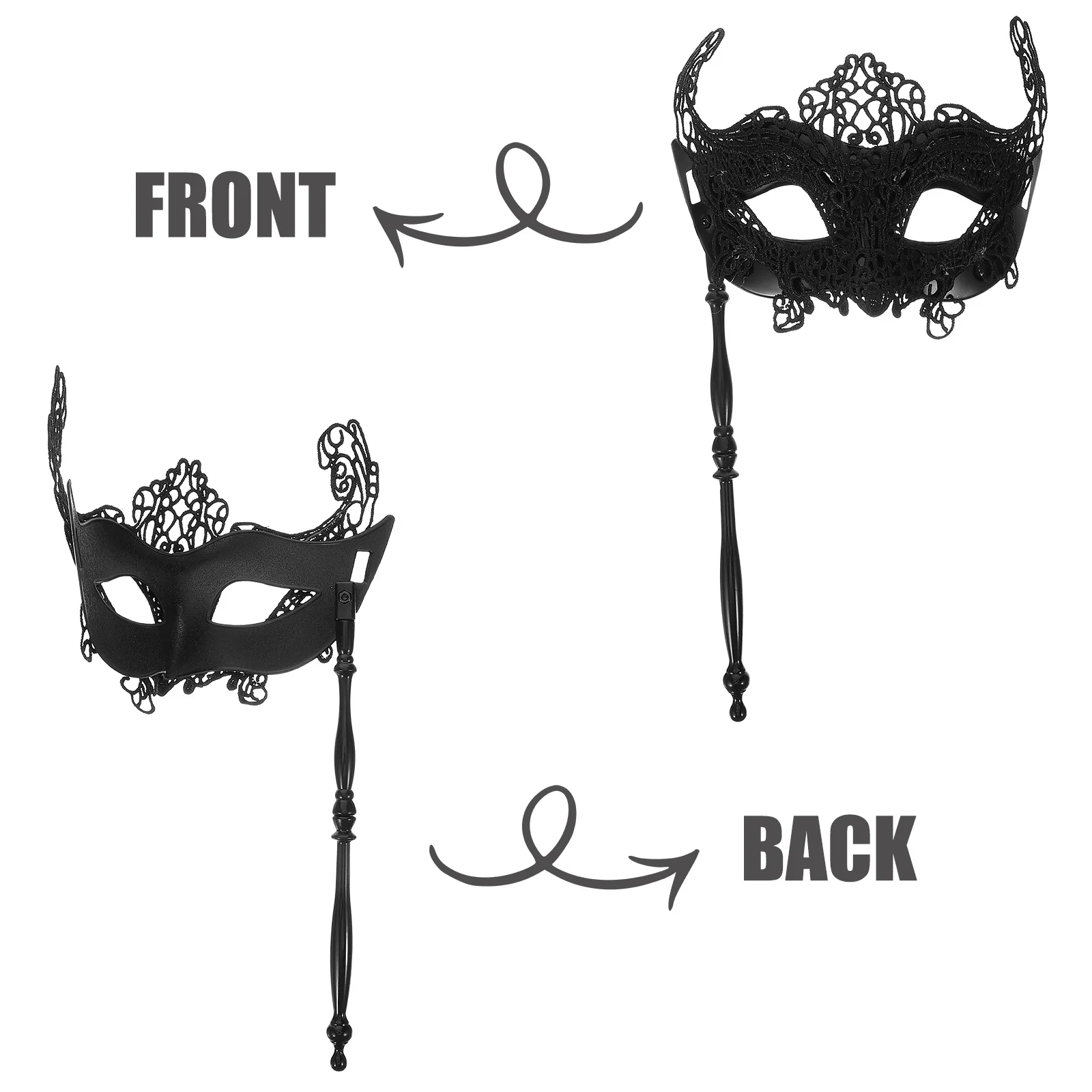 Chique vrouwen maskerade masker handheld cosplay feestmasker voor volwassenen uniek ontwerp nachtclub foto rekwisieten gemaskerd bal