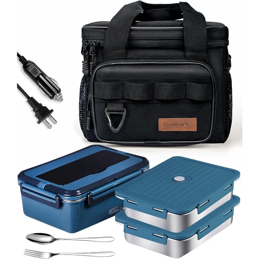 

Электрический ланч-бокс, подогреватель еды, 80 Вт, ланч-бокс с подогревом для взрослых, работа, автомобиль, грузовик, дом, 1,8 л, портативный подогреватель еды с изоляцией L