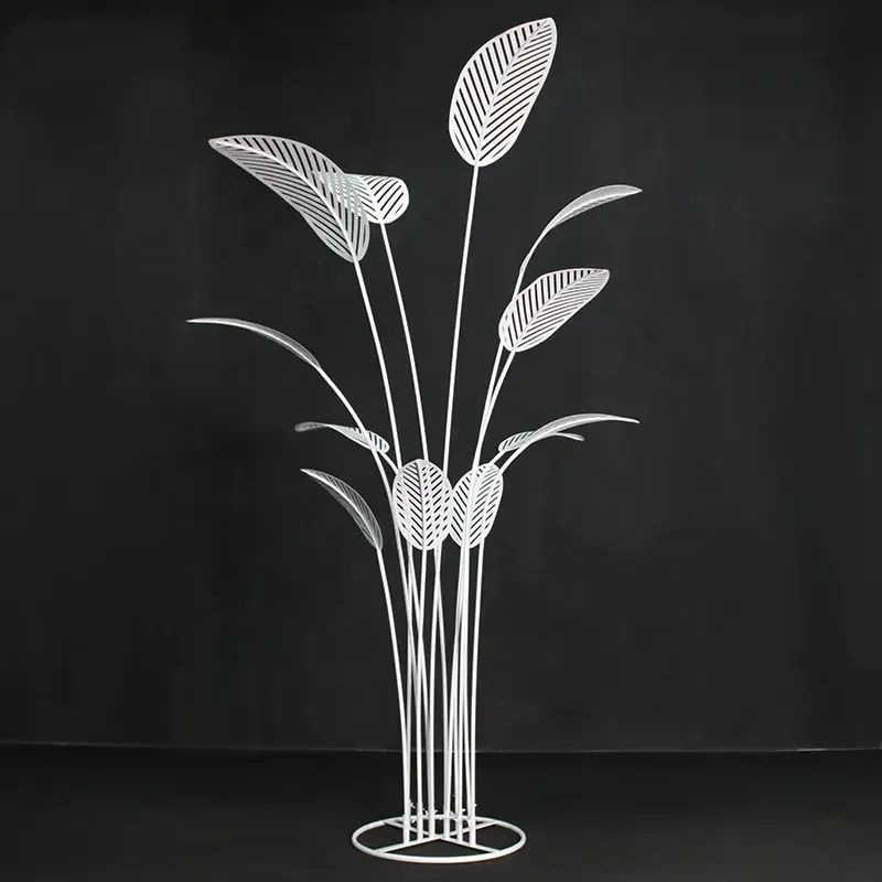 Large Artificial Iron Banana Leaf Wedding Decoration Ornaments NEW ARRIVAL for Road Leading Shopping Mall Window Display