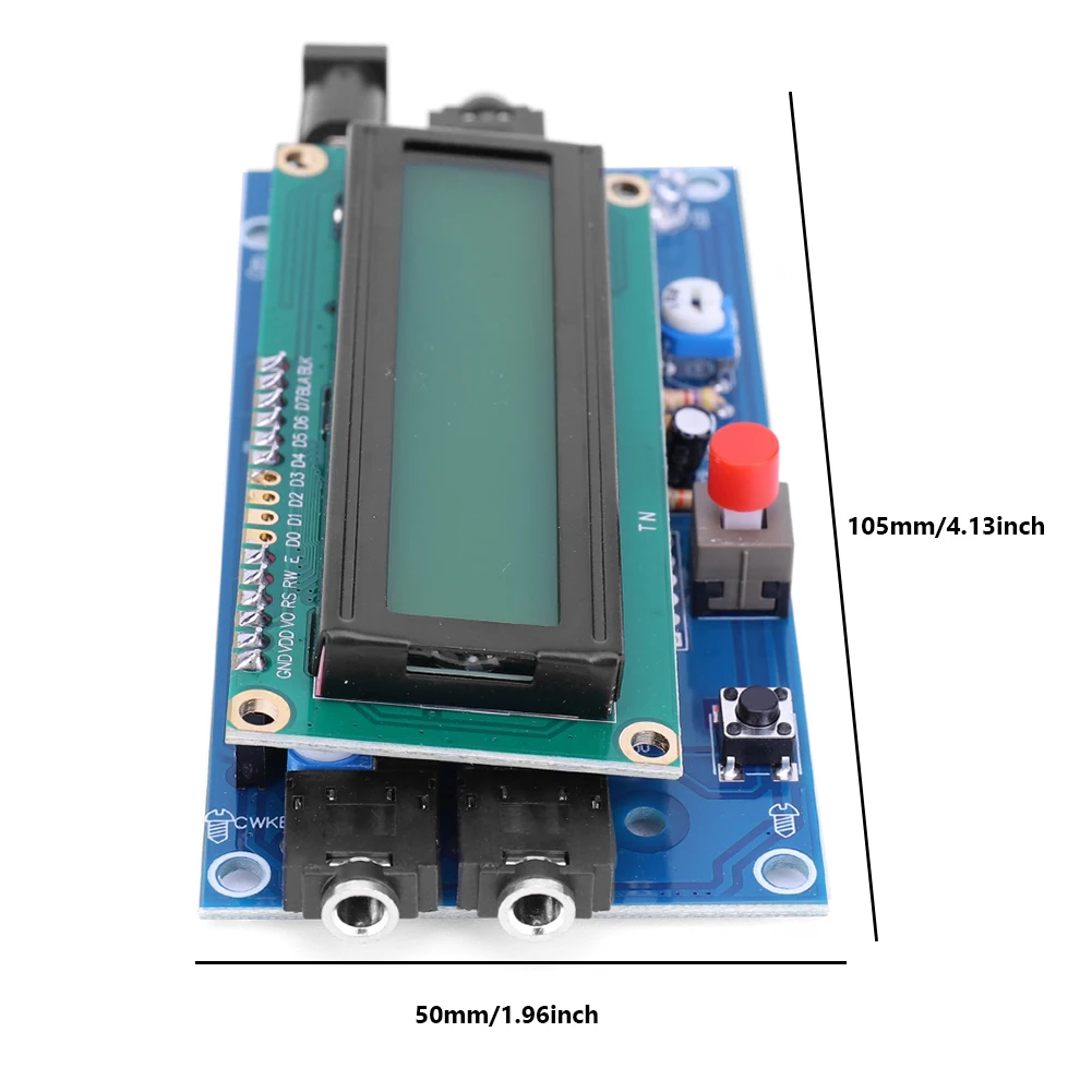 Dekoder CW Trainer wyświetlacz LCD tłumacz kodu Morse\'a DC7-12V płyta tłumacza kodu Morse\'a 500mA akcesoria do radia szynkowego