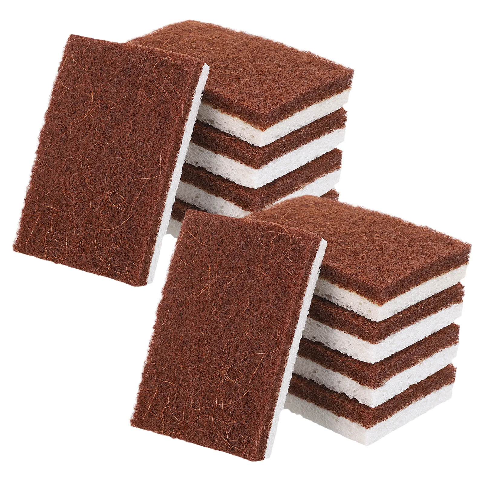Wood Pulp Dish Sponges 20 Pack Non Scratch Reusable Absorbent Scrub Pads for Pots Pans Dishes Kitchen Cleaning