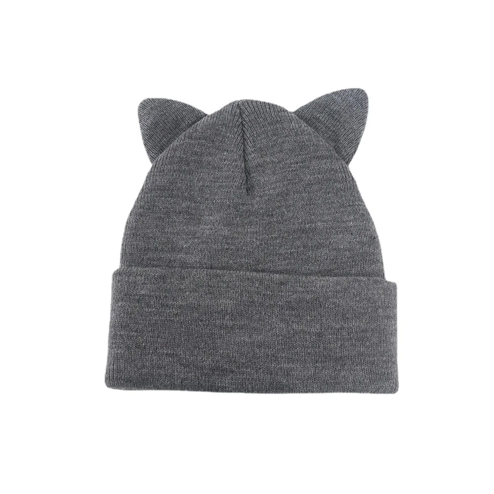 Winter Cartoon Kitty Knitted Children Hat Cute Cat Baby Cap Kids Beanie For Girls