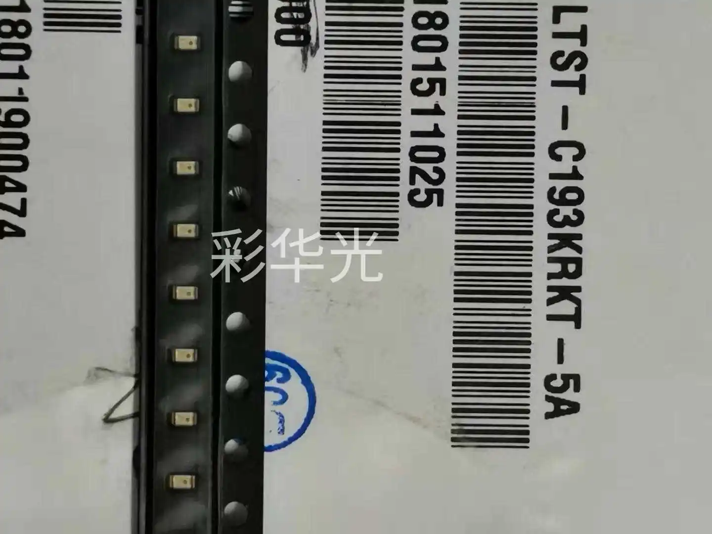 

50Pcs/LTST-C193KRKT-5A 0603 (1608) Red ultra-bright LED ultra-thin 0.4t thickness