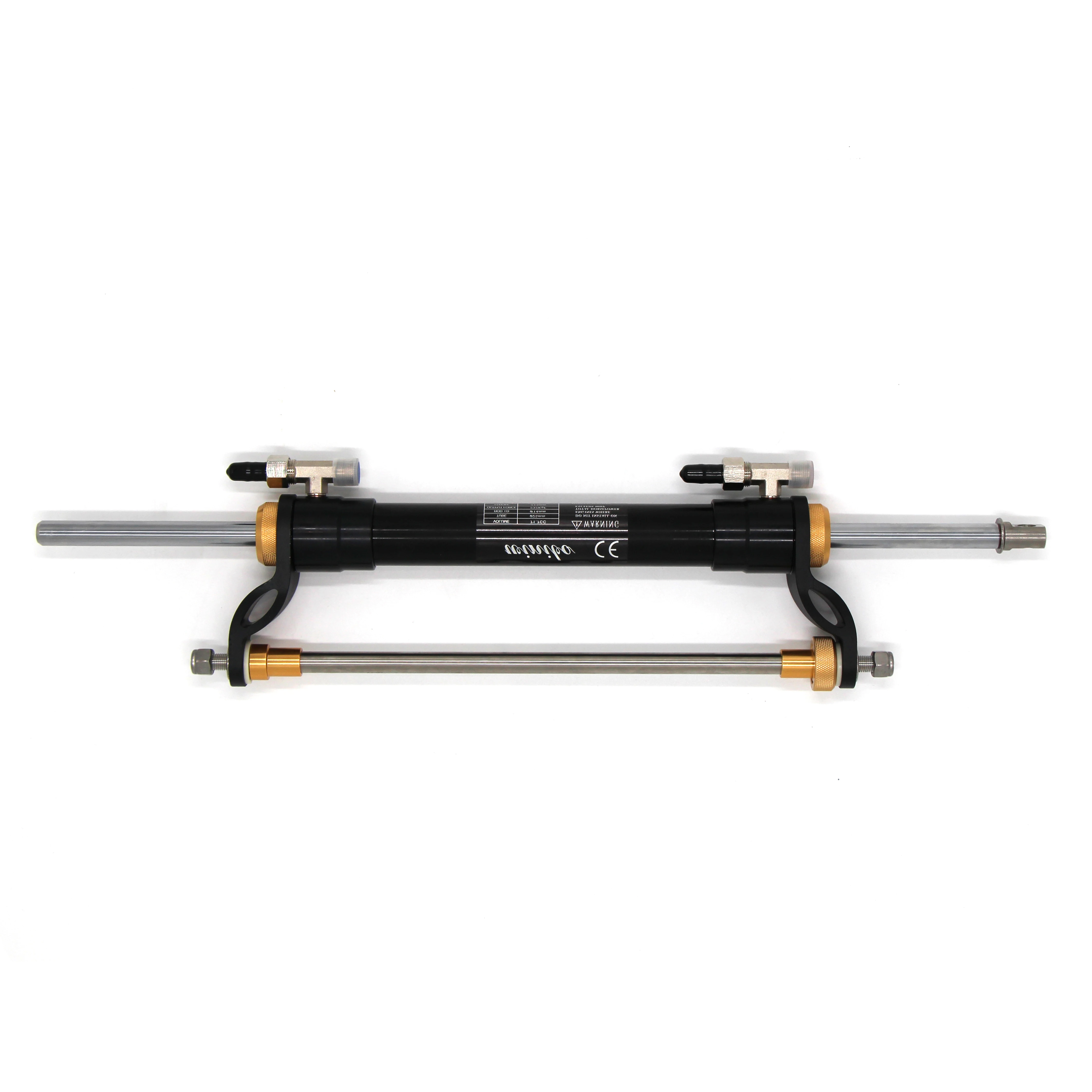 60 HP Outboard Hydraulic Steering System 8 m Stainless Steel Cylinder, Helm Pump, Hose, Steering Wheel Boat Yacht Outboard Helm