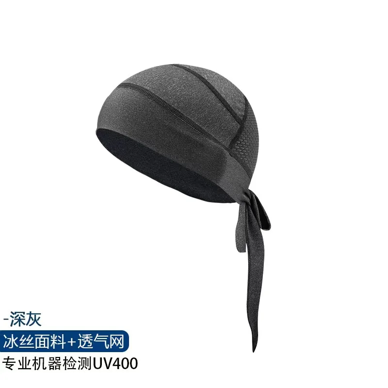 Summer icesilk sunscreen headscarf riding motorcycle breathable pirate hat outdoor running fishing equipment mountaineering hat