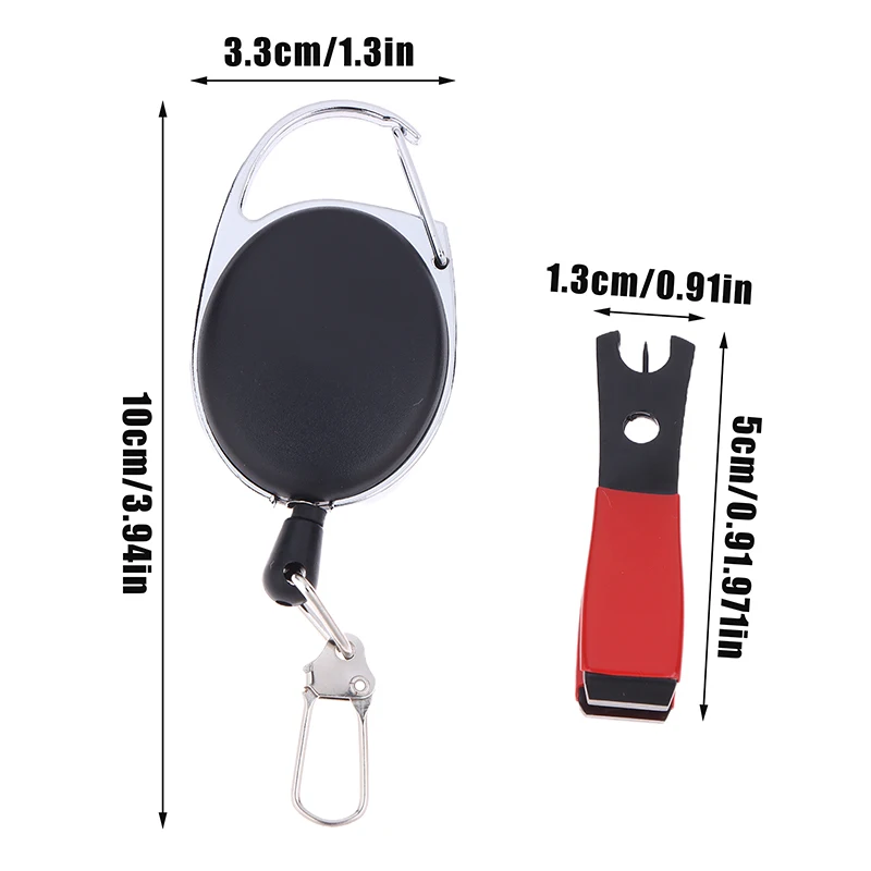 Portable Sea Fishing Rock Line Cutters With Hoist Buckle Slip Line Fishing Tool Multifunctional Fshing Nippers Stainless Steel