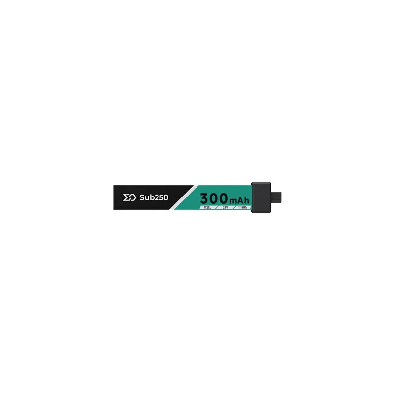 Batería Sub250 1S 300mAh 75 C adecuada para piezas de drones Nimble65 FPV Quadcopter Freestyle Series