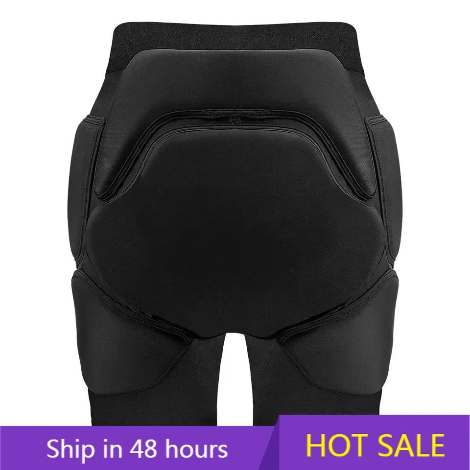 

POWER LEAP Unisex Sports Gear Short Snowboard Protection Hip Butt Motorcycle Shorts Ski Skate Protective Padded Shorts Knee Pads