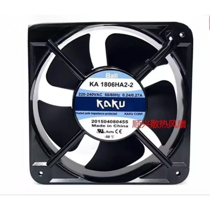 

C for KAKU KA1806HA2-2 AC220V-240V 0.24/0.27A 18060 Axial Cooling Fan
