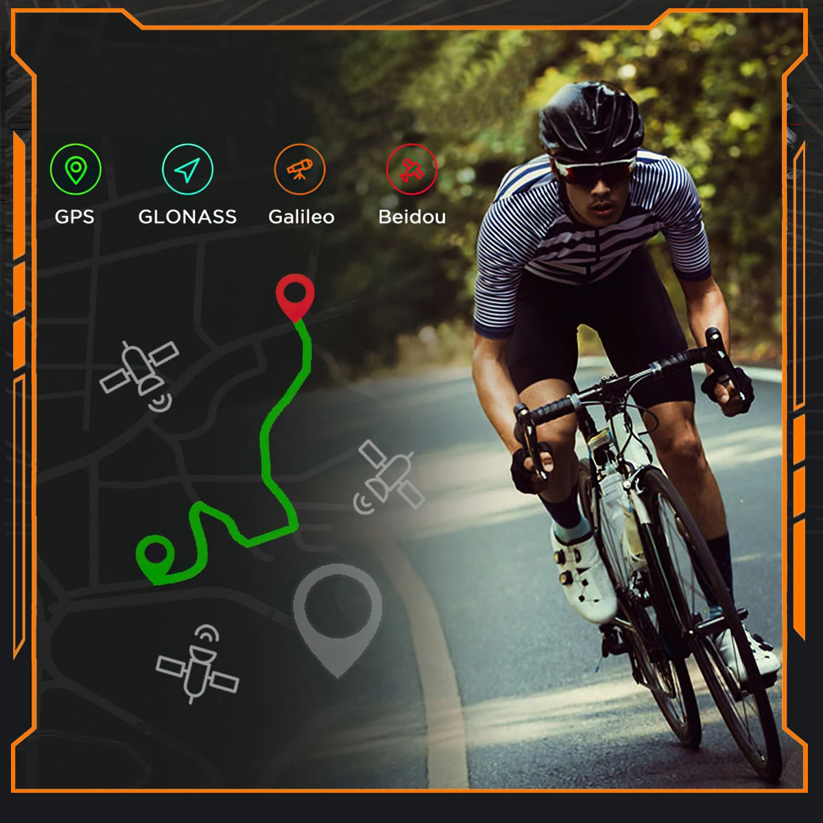 TJXL-SENBONO NX18PRO AMOLED Smartwatch GPS Outdoor-Sportuhr BT Anruf Kompass 400 mAh Großer Akku IP68 Wasserdicht GPS Smart W