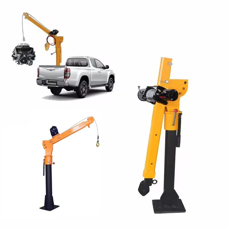 

JYH Small Lift Truck Crane Shop Machines Mini Pickup Portable Hydraulic Truck Mobile Jib Crane with Remote Control for Sales