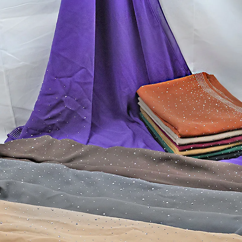 

Новое однотонное солнцезащитное длинное полотенце Galaxy Broken Diamonds, универсальные аксессуары, шифоновый платок, однотонный платок