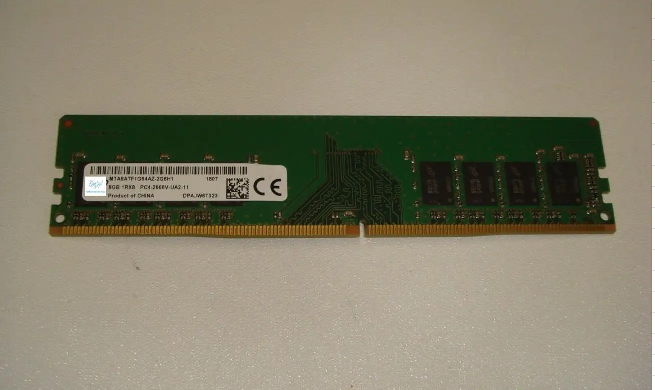 For  8G DDR4 2666/2667 UDIMM MTA8ATF1G64AZ-2G6H1